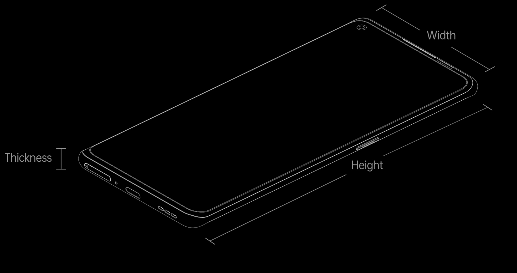 OPPO Reno6 Pro 5G Dimension